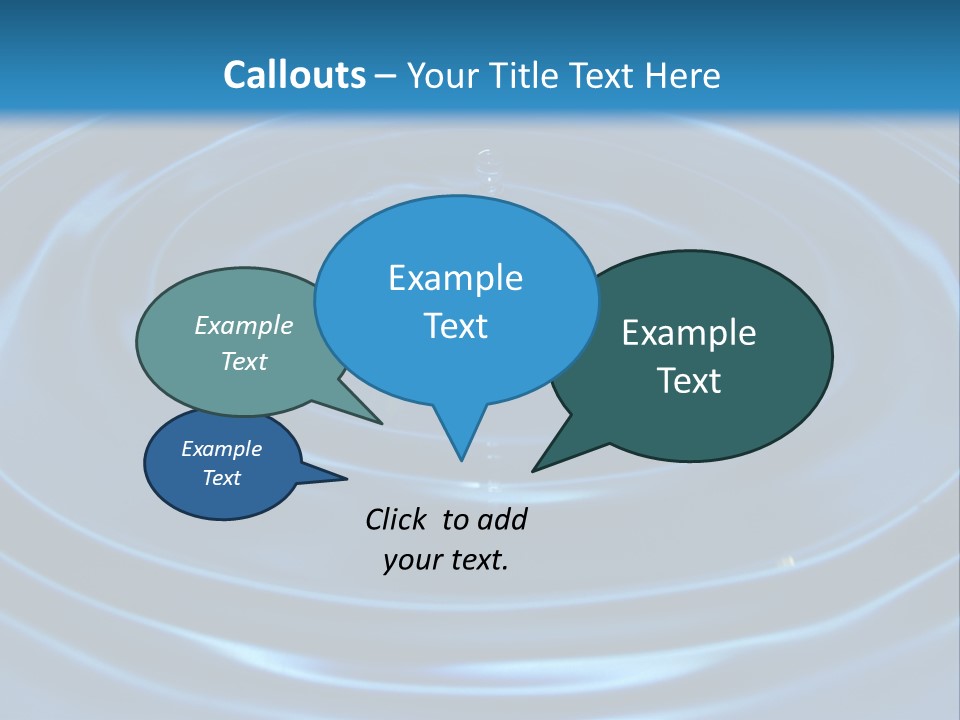 Concept Papier Peint Bleu PowerPoint Template