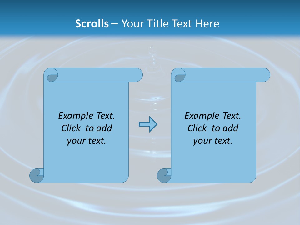 Concept Papier Peint Bleu PowerPoint Template
