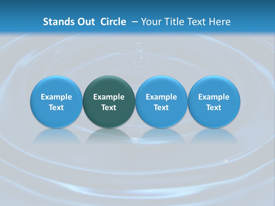 Concept Papier Peint Bleu PowerPoint Template