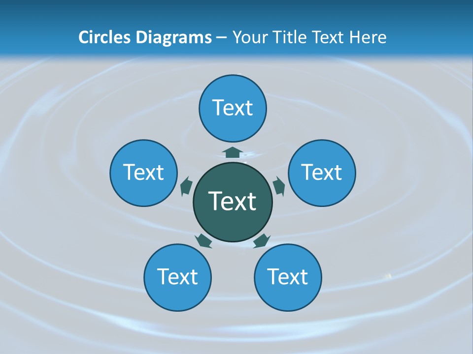 Concept Papier Peint Bleu PowerPoint Template