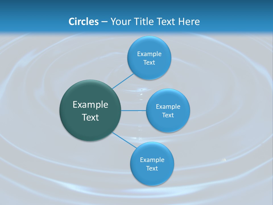 Concept Papier Peint Bleu PowerPoint Template