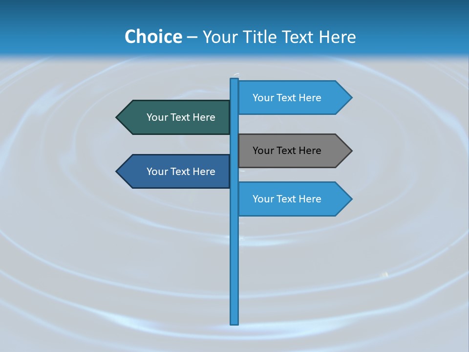 Concept Papier Peint Bleu PowerPoint Template