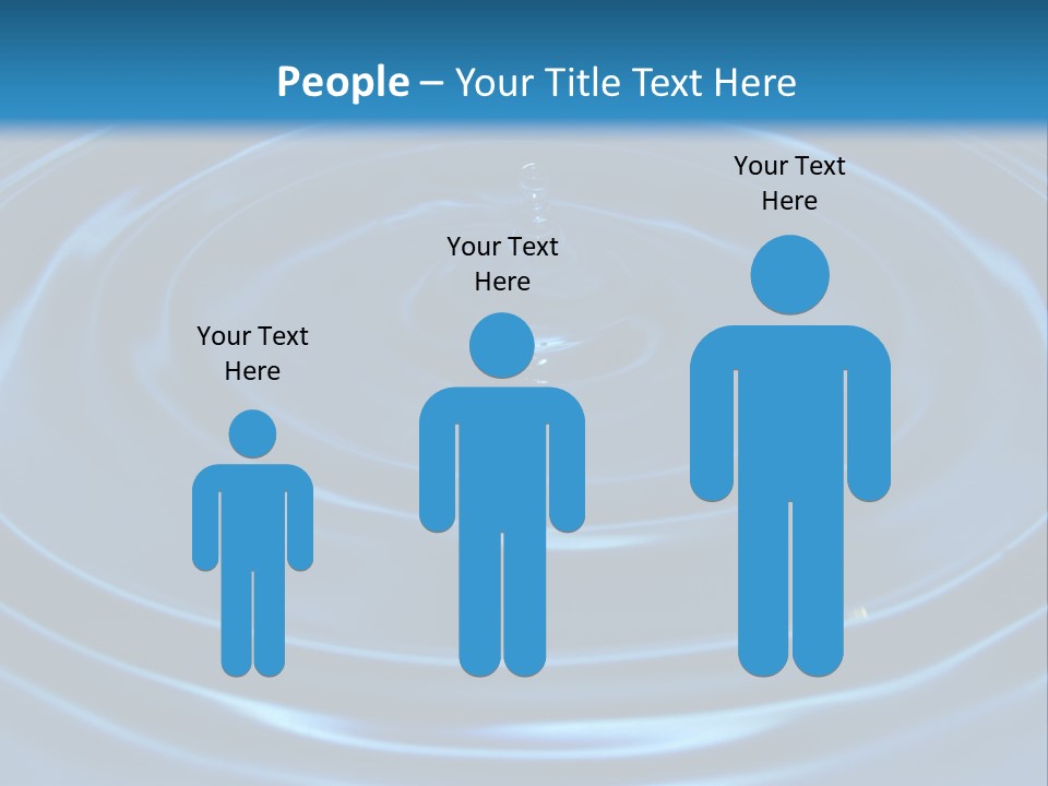 Concept Papier Peint Bleu PowerPoint Template