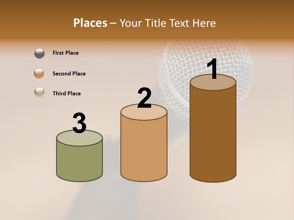 Speech Audio Closeup PowerPoint Template