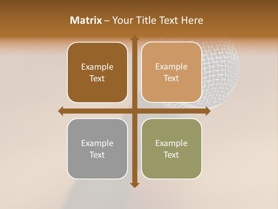 Speech Audio Closeup PowerPoint Template