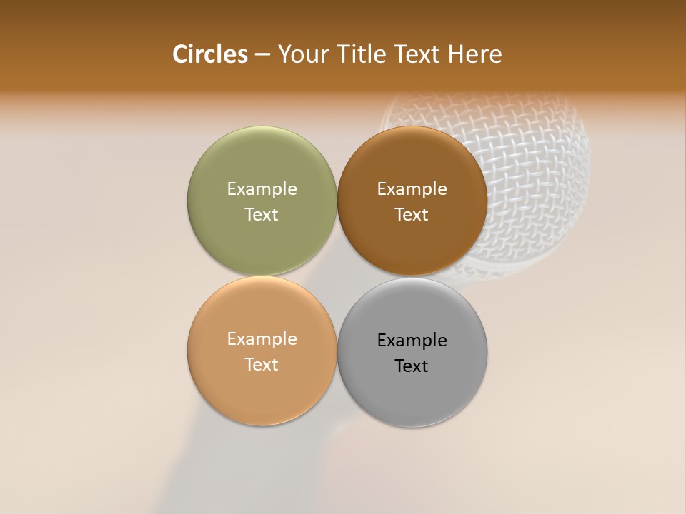 Speech Audio Closeup PowerPoint Template