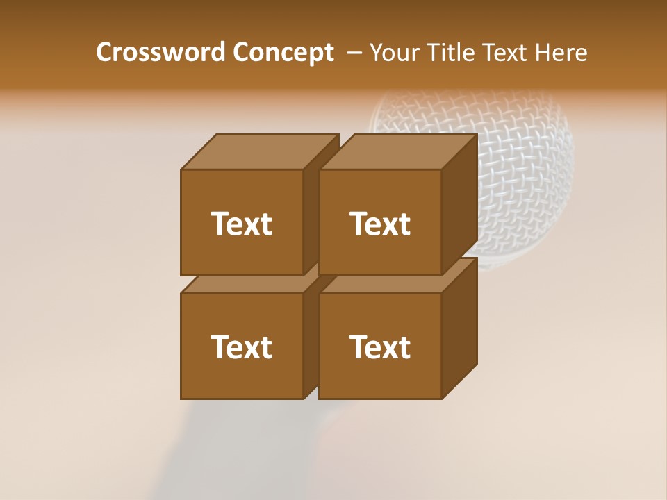 Speech Audio Closeup PowerPoint Template