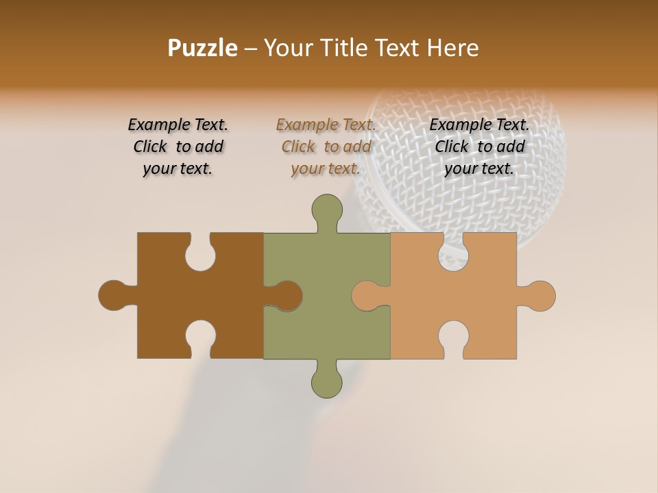 Speech Audio Closeup PowerPoint Template