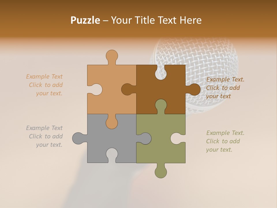 Speech Audio Closeup PowerPoint Template