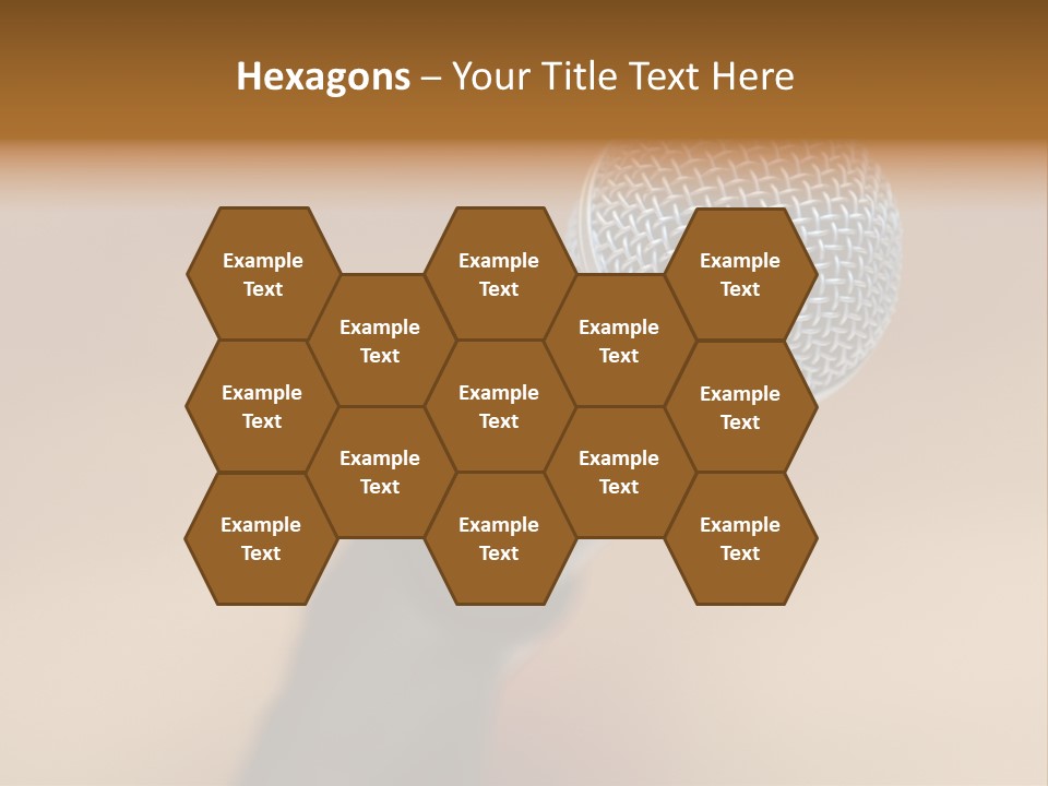 Speech Audio Closeup PowerPoint Template