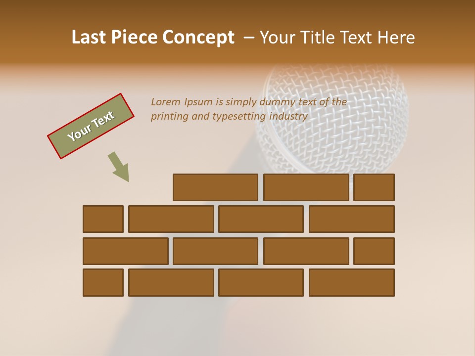Speech Audio Closeup PowerPoint Template