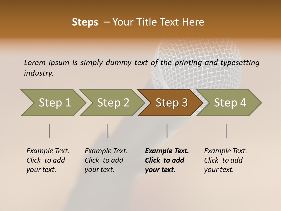 Speech Audio Closeup PowerPoint Template