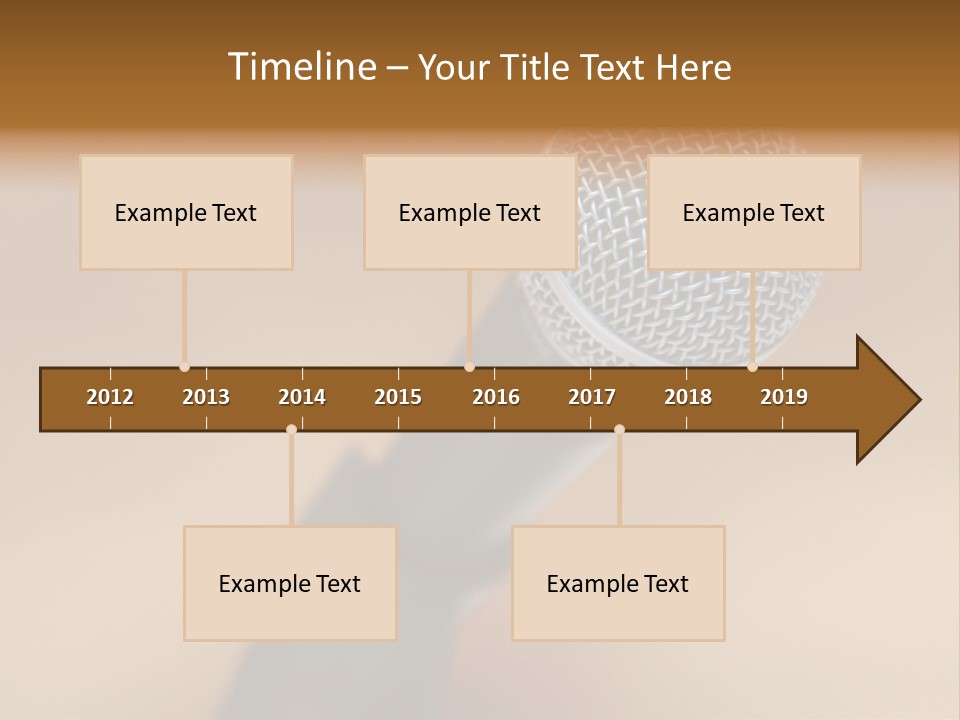 Speech Audio Closeup PowerPoint Template