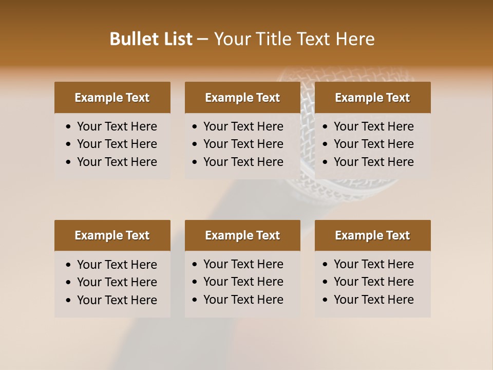 Speech Audio Closeup PowerPoint Template