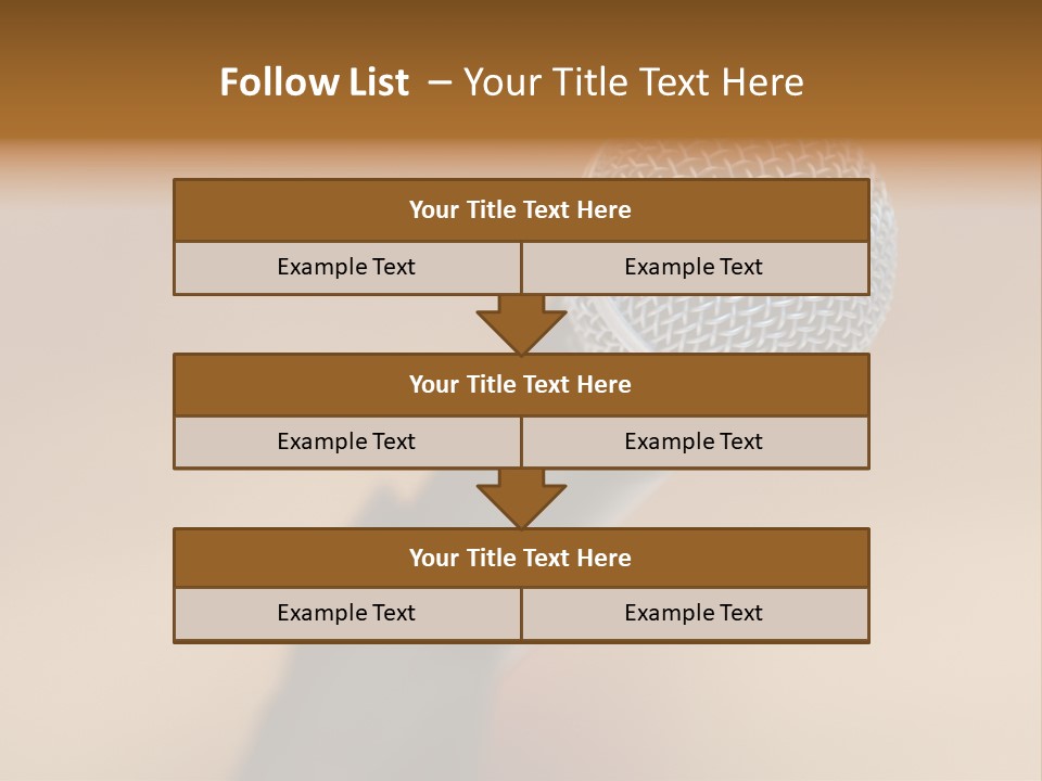 Speech Audio Closeup PowerPoint Template
