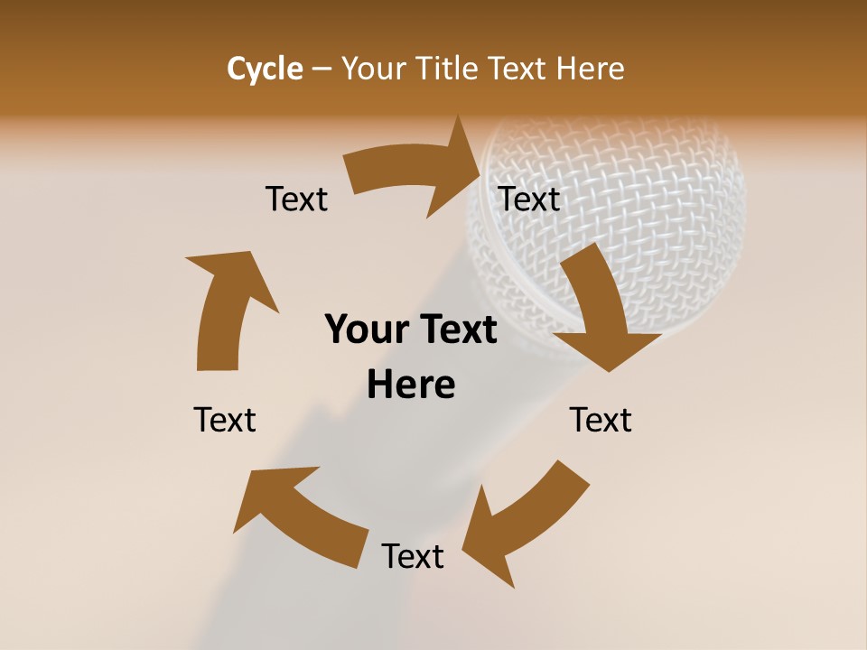 Speech Audio Closeup PowerPoint Template
