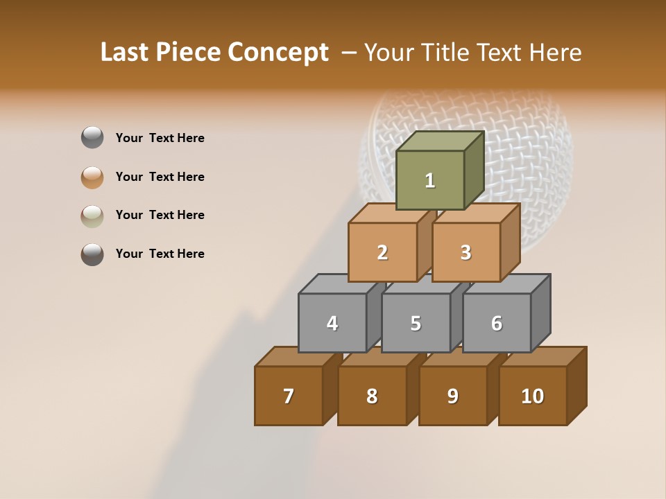 Speech Audio Closeup PowerPoint Template