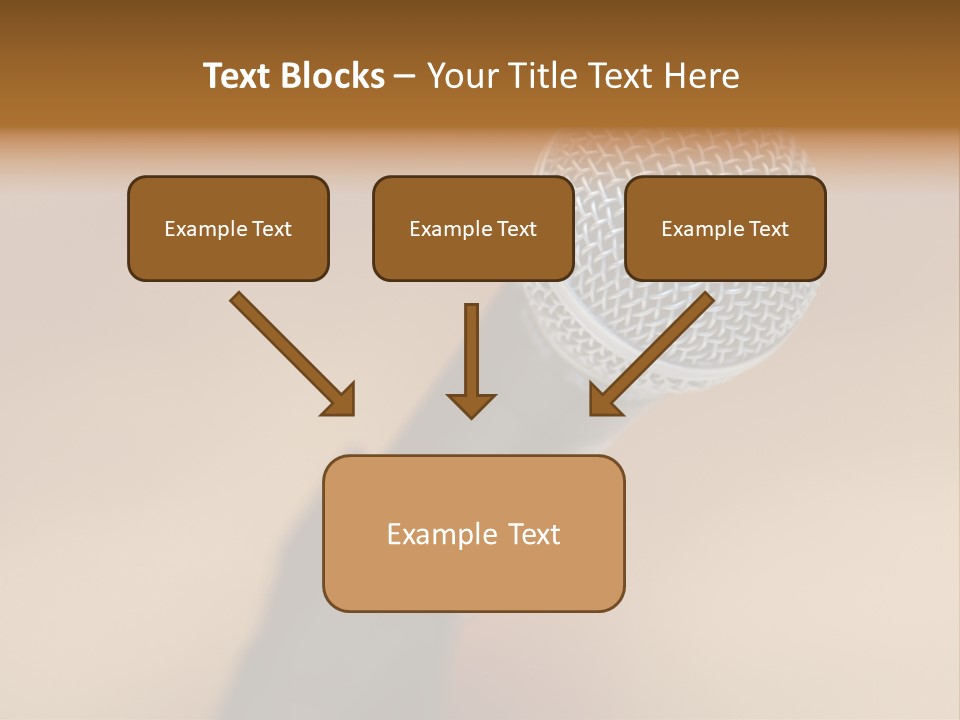 Speech Audio Closeup PowerPoint Template