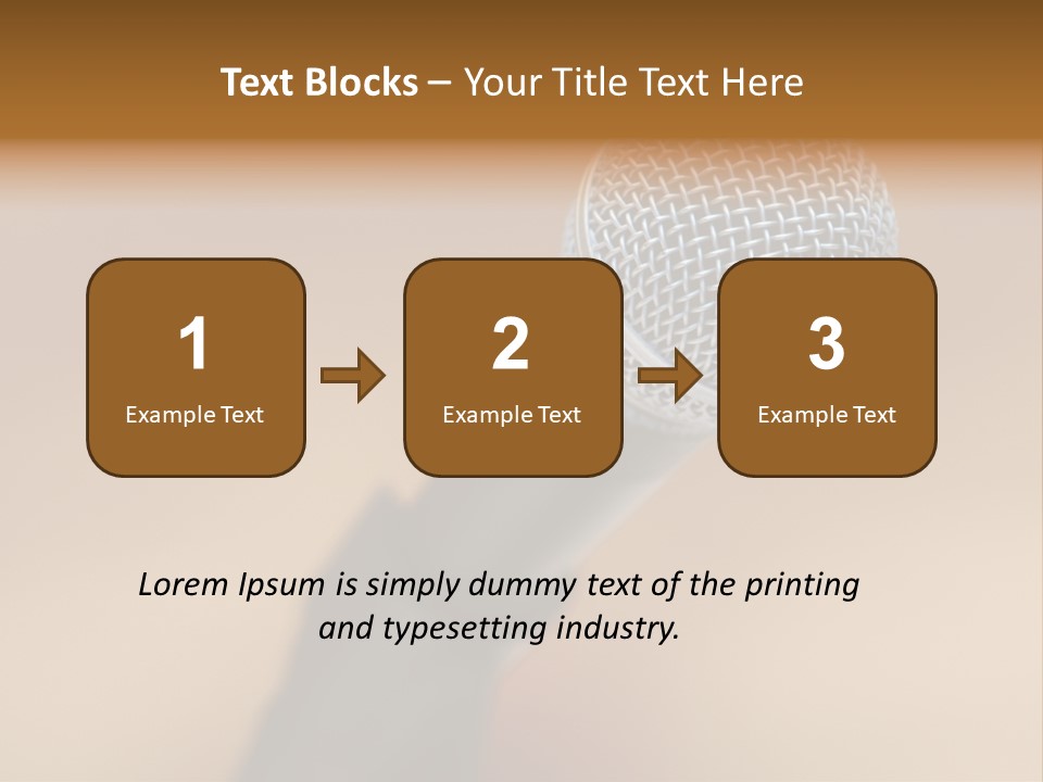 Speech Audio Closeup PowerPoint Template