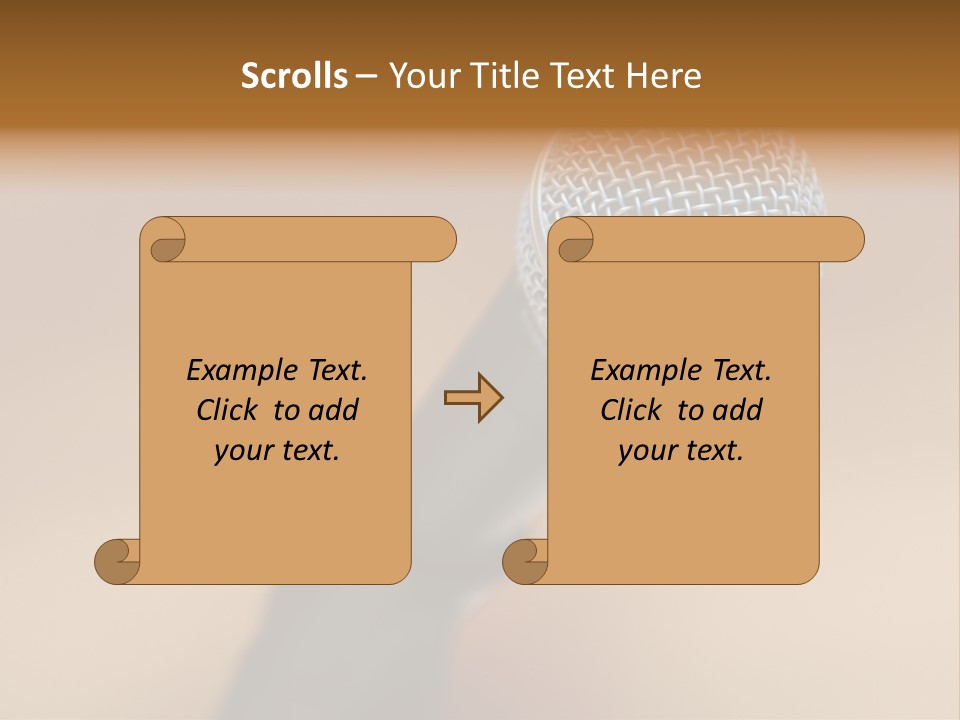 Speech Audio Closeup PowerPoint Template