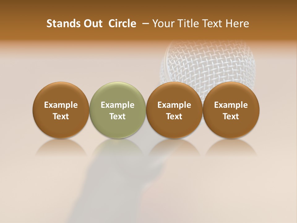 Speech Audio Closeup PowerPoint Template