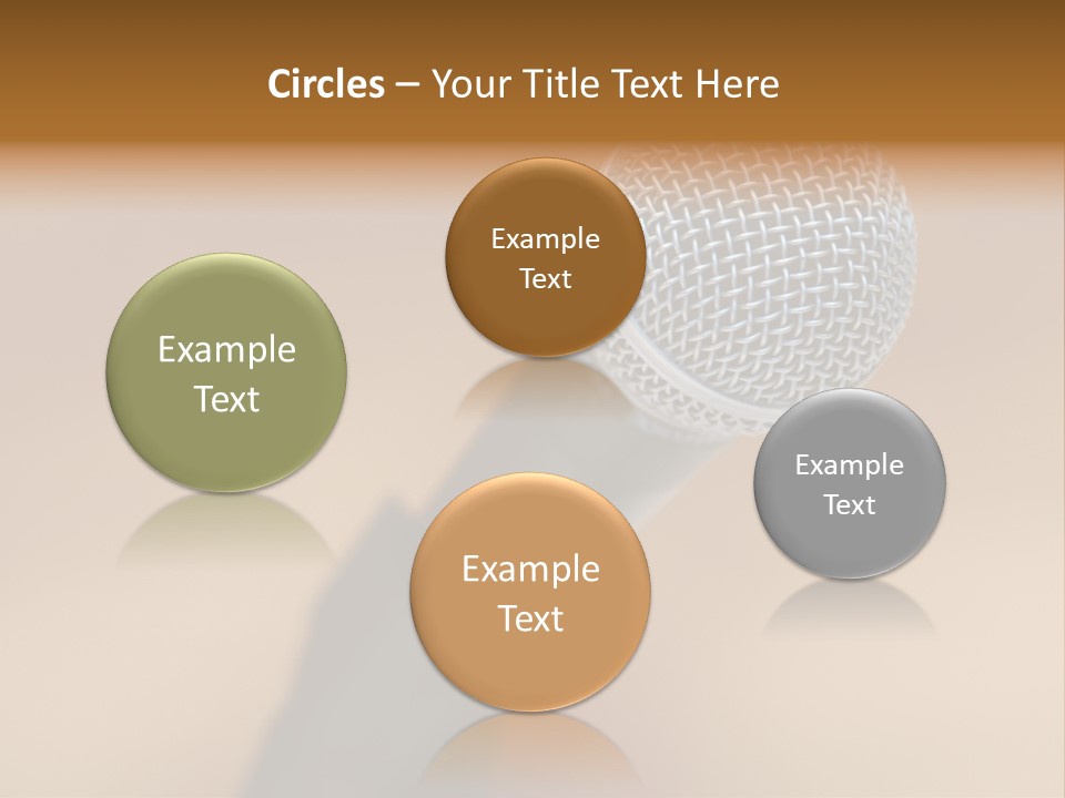 Speech Audio Closeup PowerPoint Template