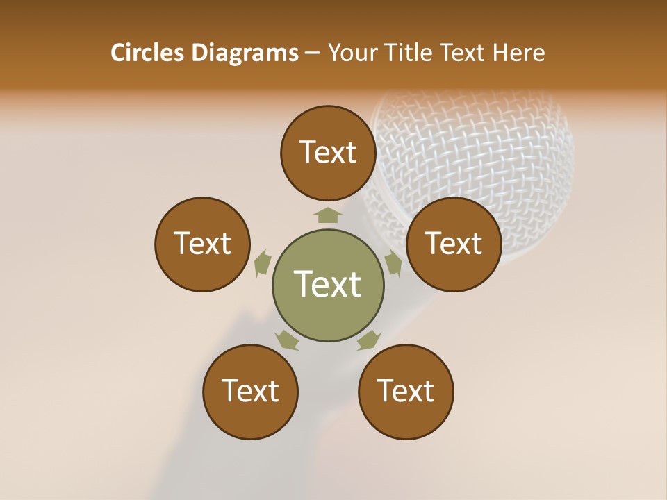 Speech Audio Closeup PowerPoint Template