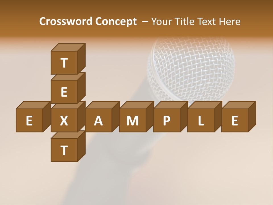 Speech Audio Closeup PowerPoint Template