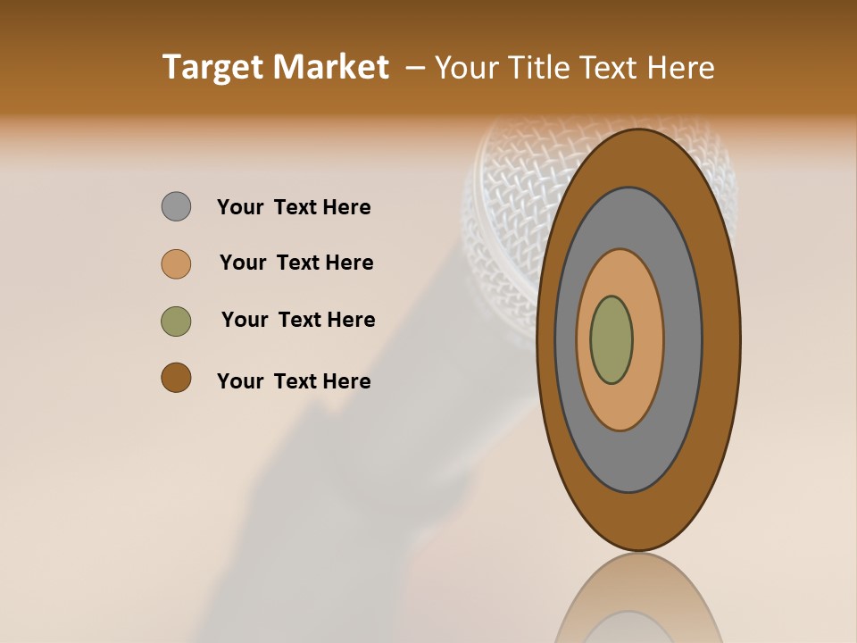 Speech Audio Closeup PowerPoint Template