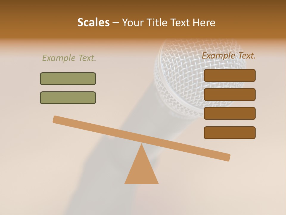 Speech Audio Closeup PowerPoint Template