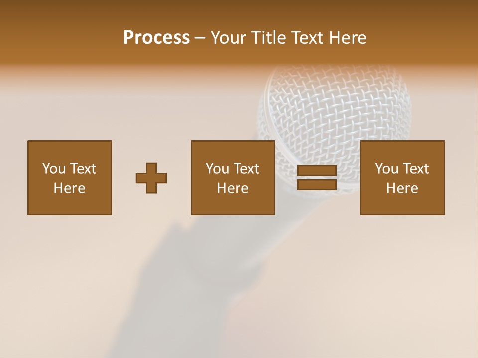 Speech Audio Closeup PowerPoint Template