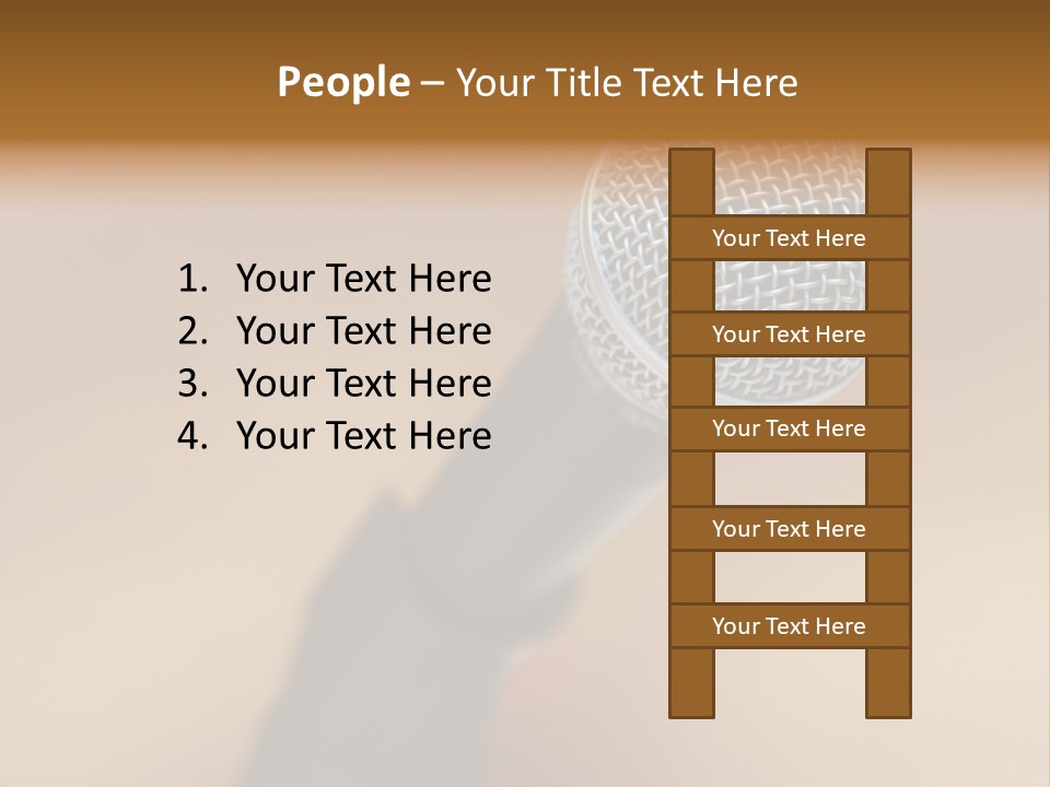Speech Audio Closeup PowerPoint Template