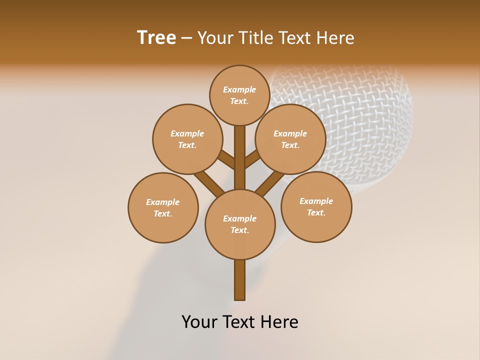 Speech Audio Closeup PowerPoint Template