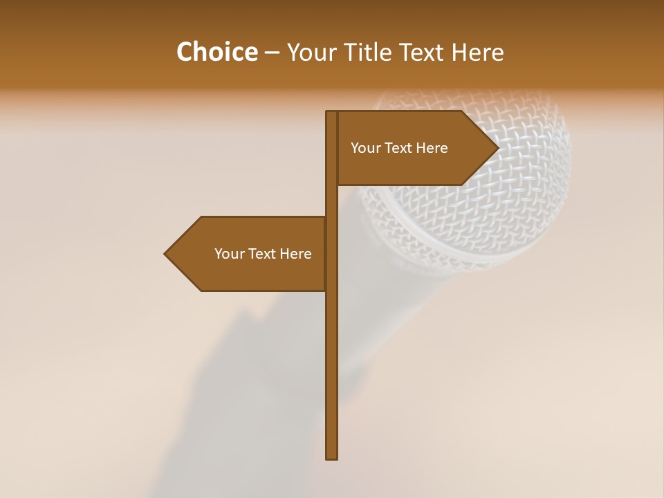 Speech Audio Closeup PowerPoint Template