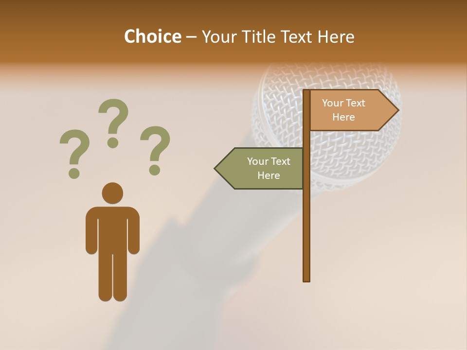 Speech Audio Closeup PowerPoint Template