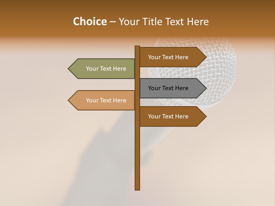 Speech Audio Closeup PowerPoint Template