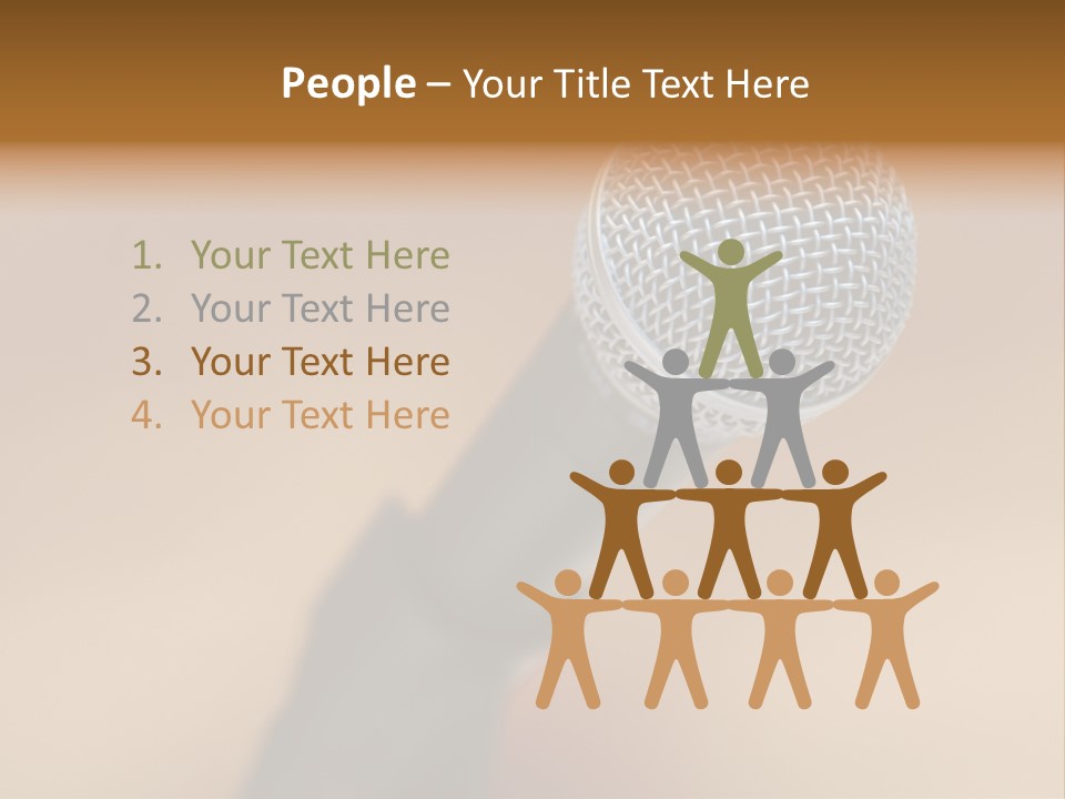 Speech Audio Closeup PowerPoint Template