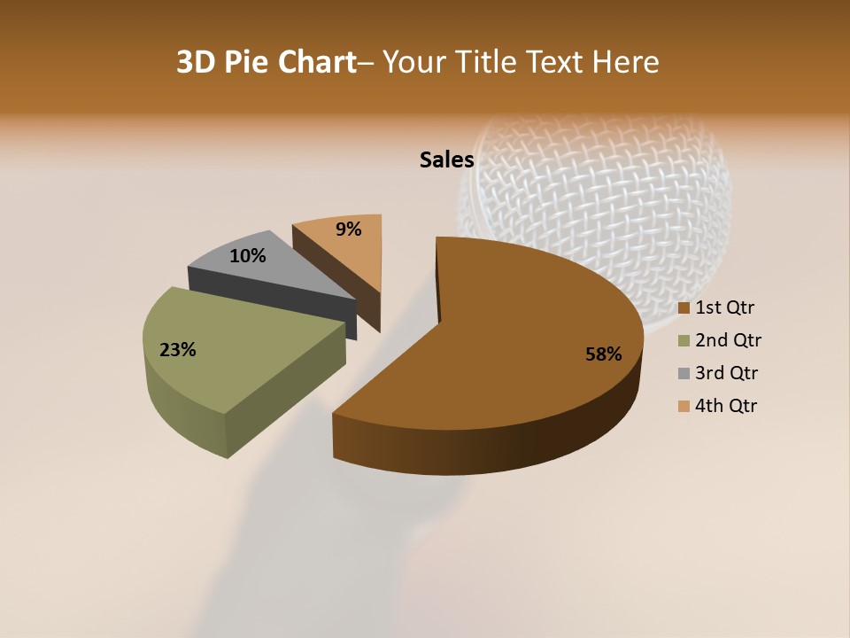 Speech Audio Closeup PowerPoint Template