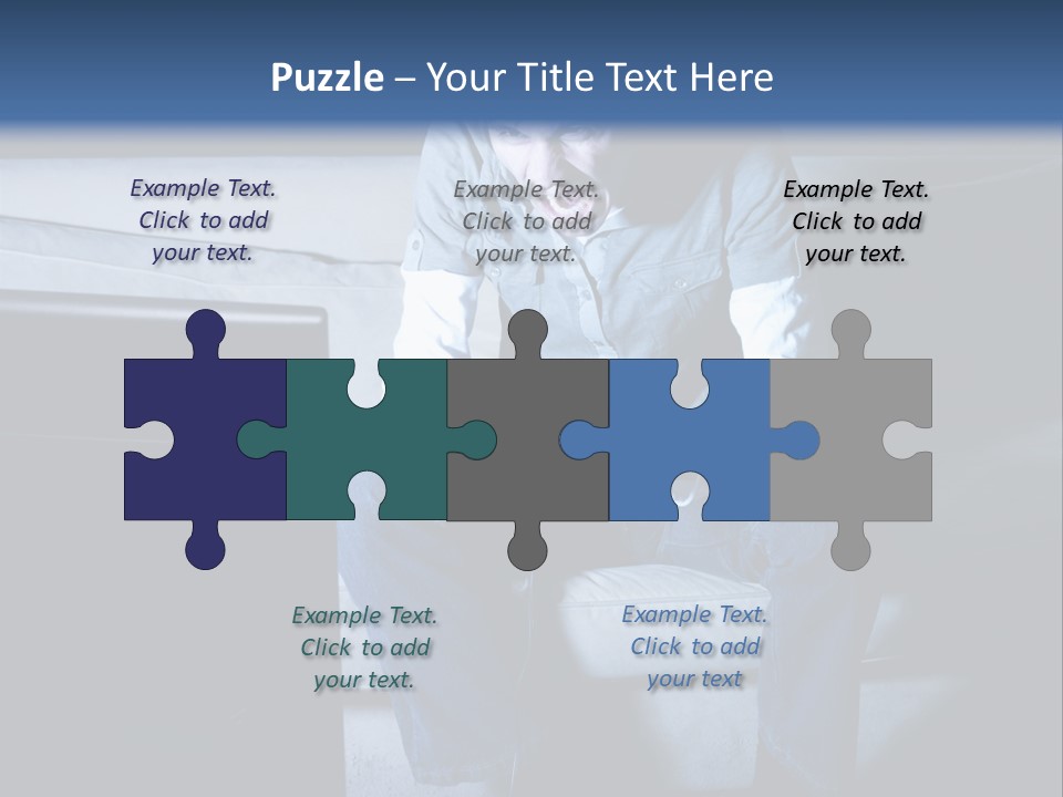 Fragrances Summer Puzzles PowerPoint Template