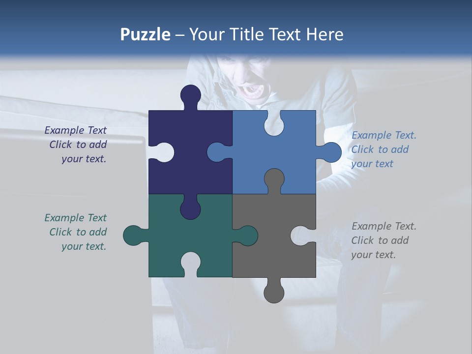 Fragrances Summer Puzzles PowerPoint Template