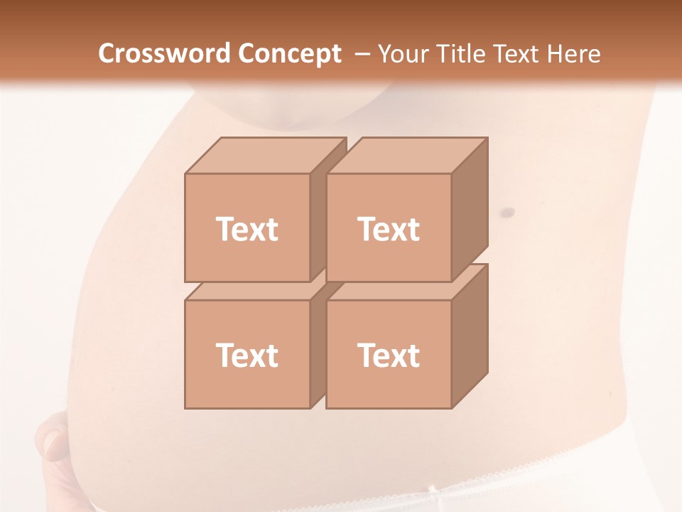 Greeting Cards Puzzles White PowerPoint Template