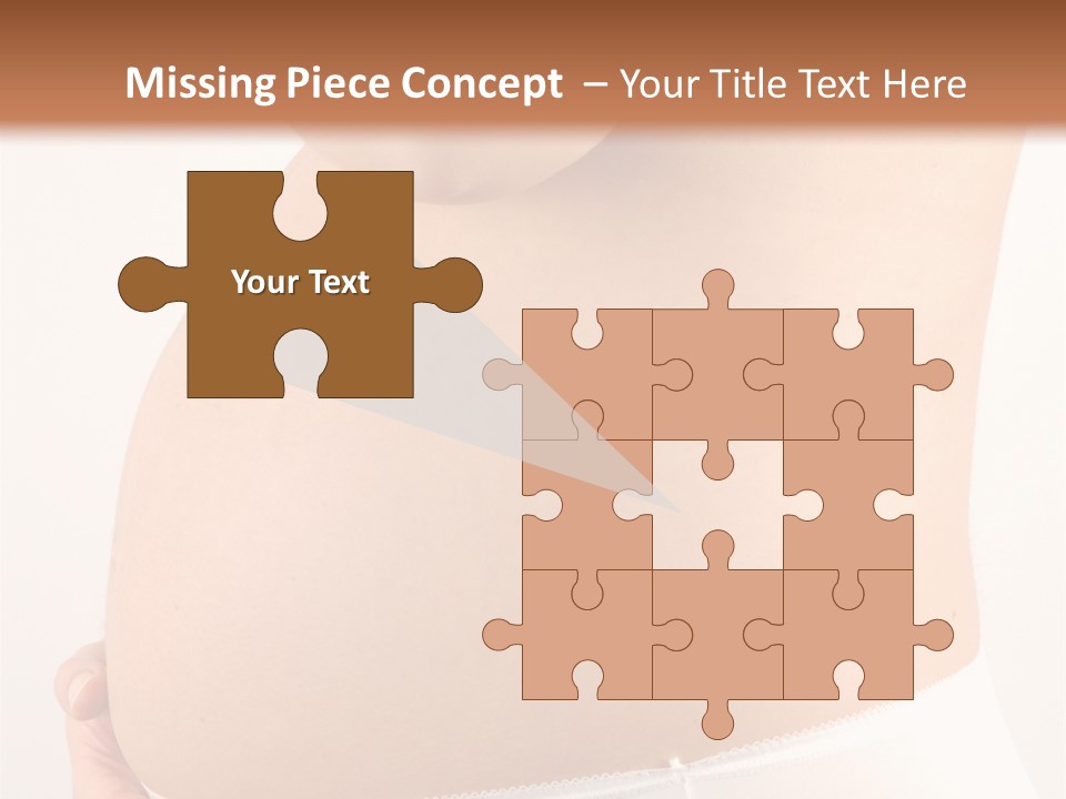 Greeting Cards Puzzles White PowerPoint Template