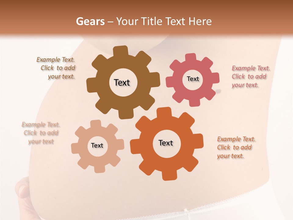 Greeting Cards Puzzles White PowerPoint Template