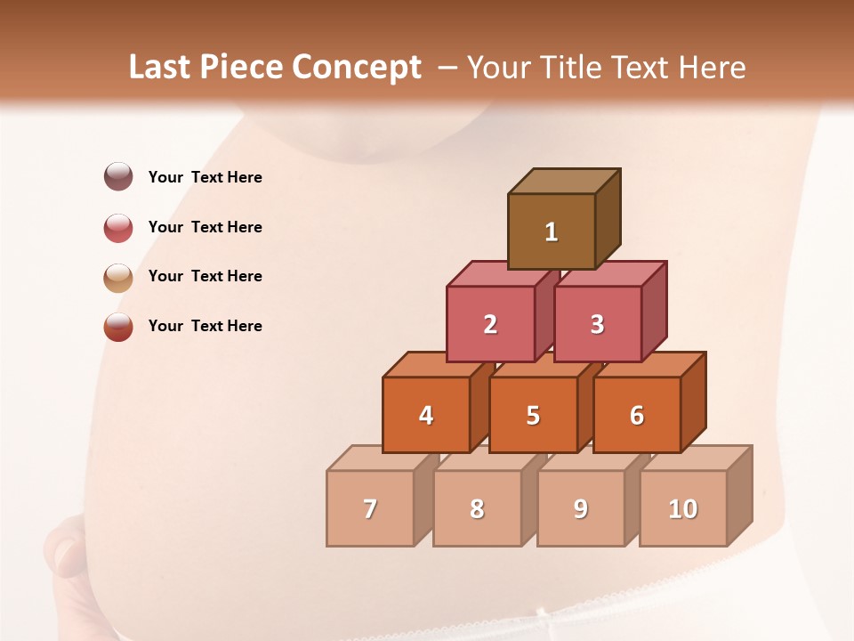 Greeting Cards Puzzles White PowerPoint Template