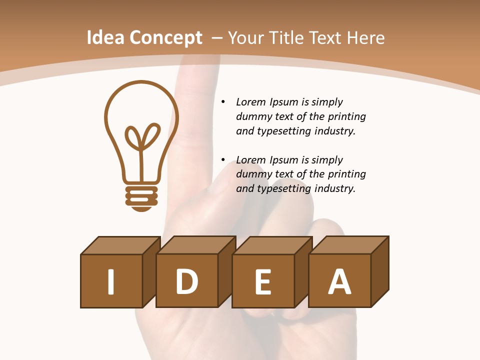 Summer Bunches Plant PowerPoint Template