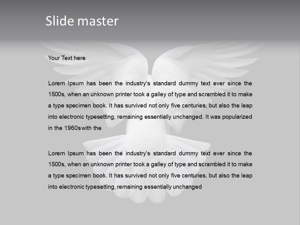 Bird Holy Hope PowerPoint Template