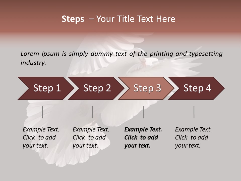 Flying Hope Holy PowerPoint Template
