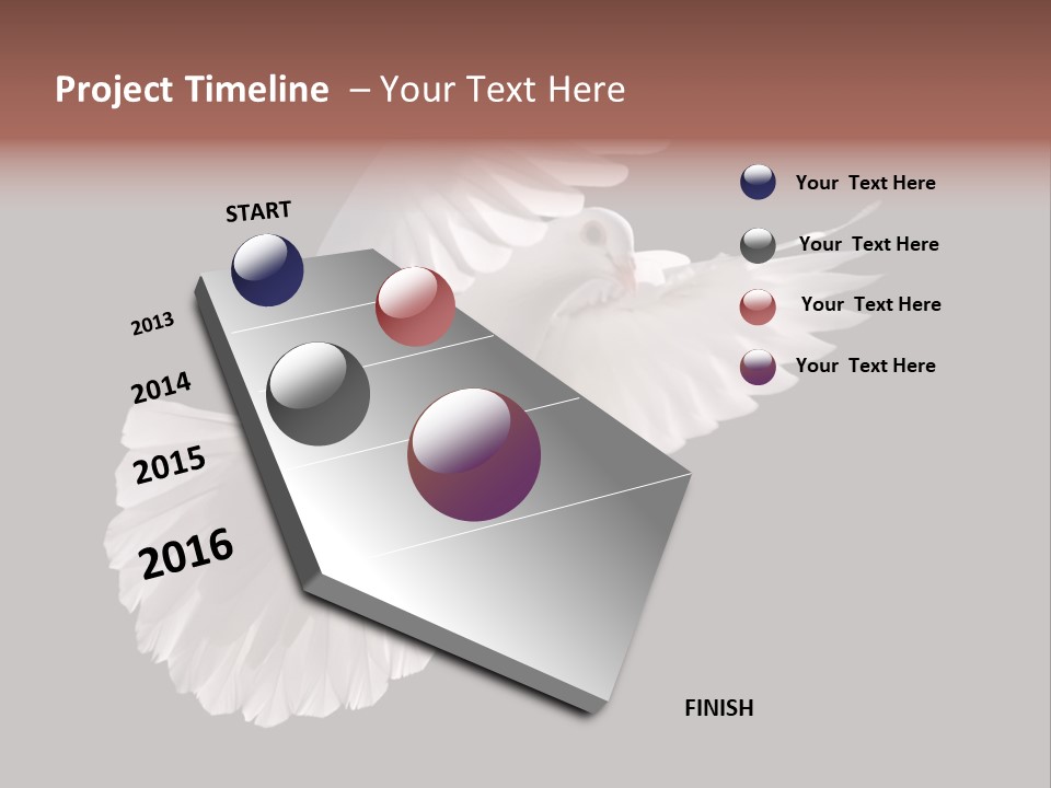 Flying Hope Holy PowerPoint Template