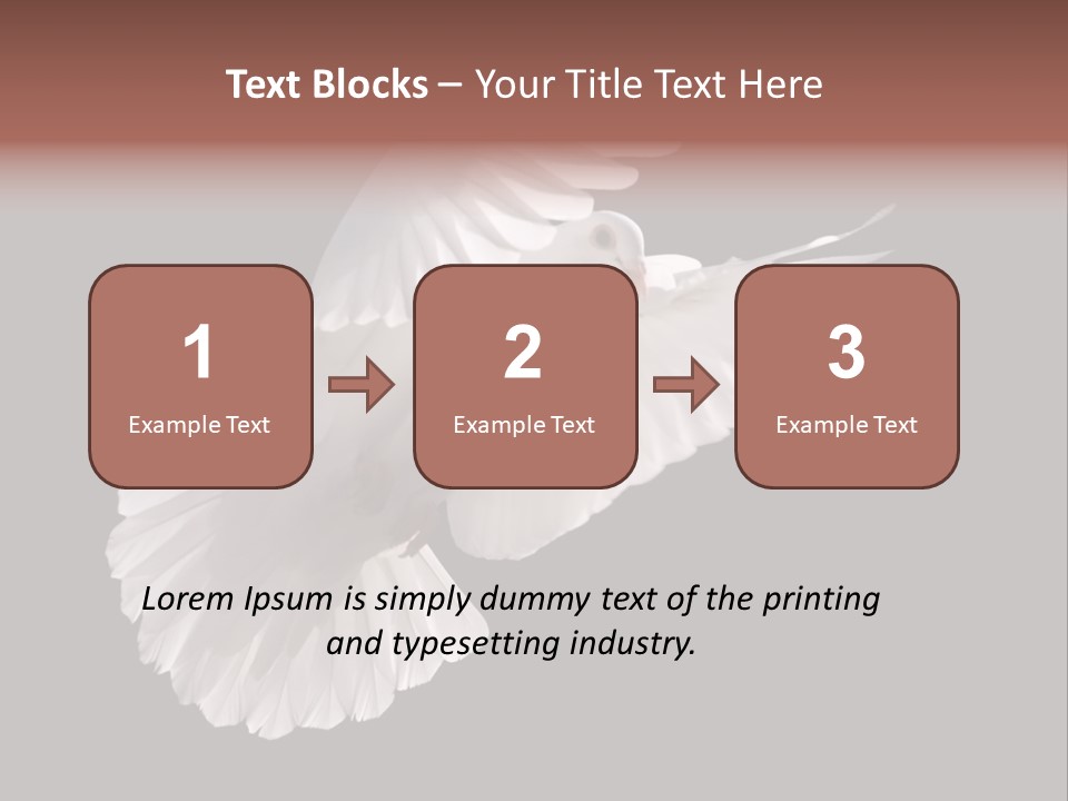 Flying Hope Holy PowerPoint Template