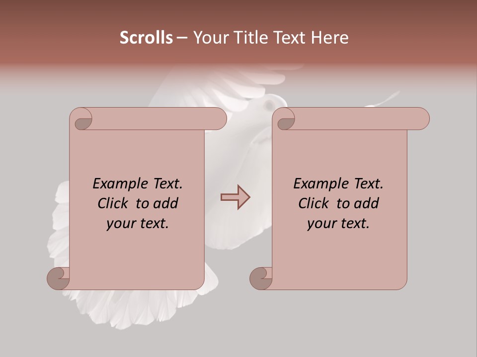 Flying Hope Holy PowerPoint Template